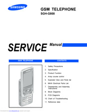 Samsung SGH-G800 Service Manual