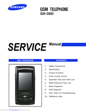 Samsung SGH-D840 Service Manual