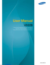Samsung UD22B User Manual