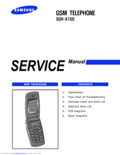 Samsung SGH-X150 Service Manual