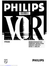 Philips VR200 Operating Instructions Manual