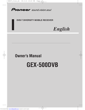 Pioneer GEX-500DVB Owner's Manual