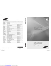 Samsung LE37C670 User Manual