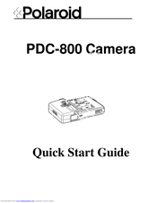 Polaroid PDC-800 Quick Start Manual