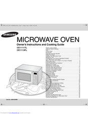 Samsung CE1113FL Owner's Instructions And Cooking Manual