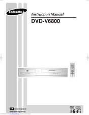Samsung DVD-V6800 Instruction Manual