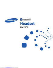 Samsung HM7000 User Manual