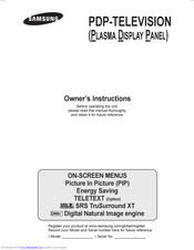 Samsung PS-63P71FH Owner's Instructions Manual