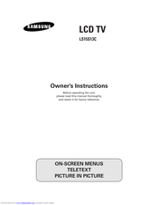 Samsung LS15S13C Owner's Instructions Manual
