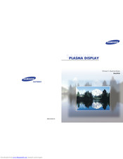 Samsung PL-42P3S Owner's Instructions Manual
