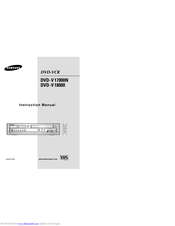 Samsung DVD-V17000N Instruction Manual