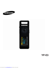 Samsung YP-E3 User Manual