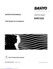 Sanyo KHS1232 Instruction Manual