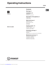 Indesit IFG 51 K.A GB Operating Instructions Manual