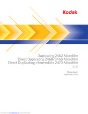 Kodak Direct Duplicating 3468 Microfilm Datasheet