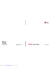 LG KF350 User Manual