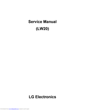 Lg LW20 Service Manual