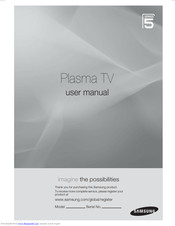 Samsung PS50A568S1W User Manual