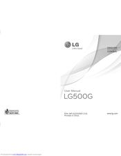 LG StudioWorks 500G User Manual