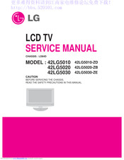 LG 42LG5020 Service Manual