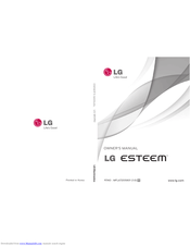 LG ESTEEM Owner's Manual