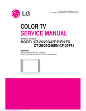 LG CT-25Q47E Service Manual