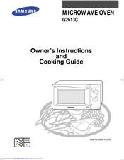 Samsung G2613C Owner's Instructions And Cooking Manual