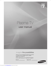 Samsung PS63A750T1R User Manual