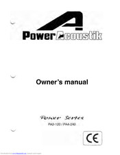 Power Acoustik PA2-120 Owner's Manual