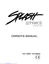 Power Acoustik Splash Strike XX-2604 Owner's Manual