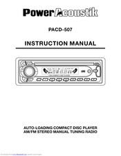 Power Acoustik PACD-507 Instruction Manual
