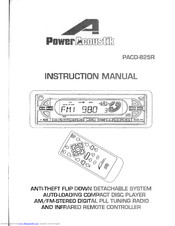 Power Acoustik PACD-825R Instruction Manual