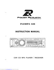 Power Acoustik PAMP3-845 Instruction Manual