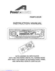 Power Acoustik PAMP3-899R Instruction Manual