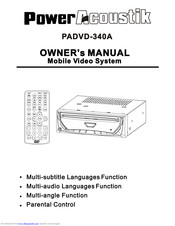 Power Acoustik PADVD-340A Owner's Manual