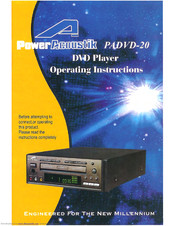 Power Acoustik PADVD-20 Operating Instructions Manual