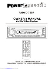 Power Acoustik PADVD-750R Owner's Manual