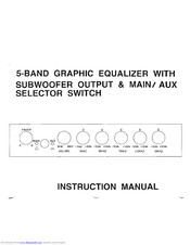 Power Acoustik PEQ-35 Instruction Manual