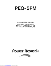 Power Acoustik PEQ-5PM Installation Manual