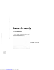 Power Acoustik PEQ-72 Owner's Manual