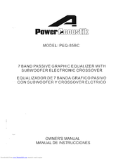 Power Acoustik PEQ-85BC Owner's Manual