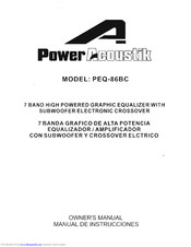 Power Acoustik PEQ-86BC Owner's Manual