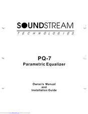 Power Acoustik Soundstream PQ-7 Owner's Manual And Installation Manual