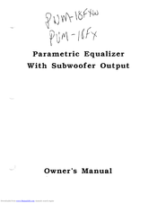 Power Acoustik PWM-18FX Owner's Manual