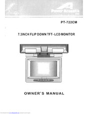 Power Acoustik PT-722CM Owner's Manual