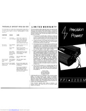 Precision Power PPI 2200M Troubleshooting Manual
