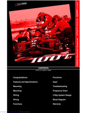 Precision Power FRX-322 Owner's Manual