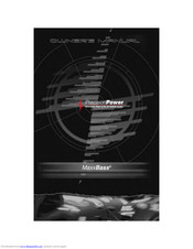 Precision Power Maxx Bass Owner's Manual