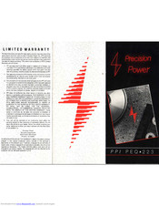 Precision Power PEQ-223 Installation Instructions