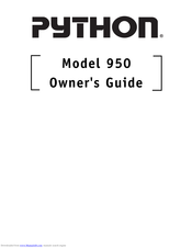 Python 950 Owner's Manual